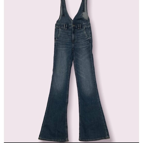 AE Superstretch Denim Flare Overall size 4 Short - Picture 3 of 5